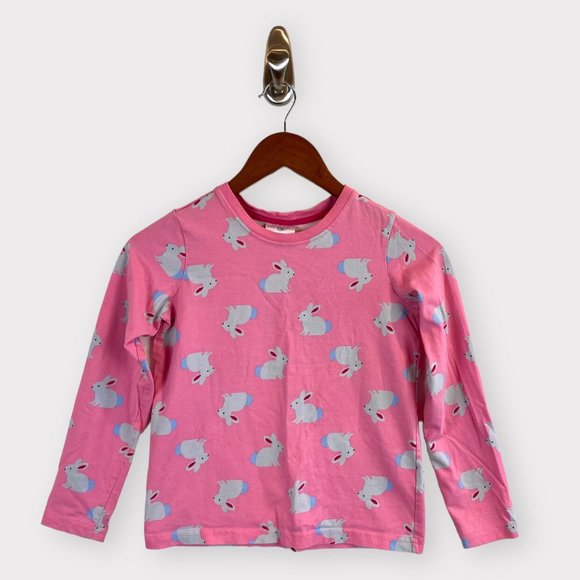 Hanna Andersson Other - Hanna Andersson Pink Bunny Long Sleeve Cotton Top